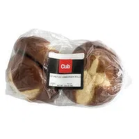 Cub Bakery Pretzel Hamburger Bun, 4 Each