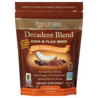 Spectrum Essentials Decadent Blend Chia & Flax Seed with Coconut & Cocoa Dietary Supplement, 12 Ounce