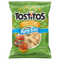 Tostitos Tortilla Chips, Hint of Lime, Party Size, 17 Ounce