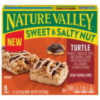 Nature Valley Chewy Sweet & Salty Nut Turtle Granola Bars, 6 Each