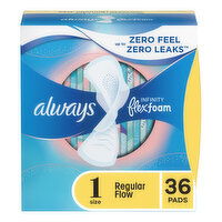 Always Infinity Pads, Size 1 Regular, 36 Each