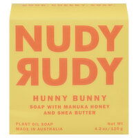 Nudy Rudy Soap, Peanut Oil, Hunny Bunny, 4.2 Ounce