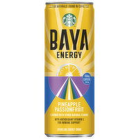 Starbucks Baya Energy, Pineapple Passionfruit, Single Can, 12 Fluid ounce