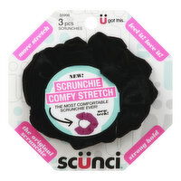 Scunci Scrunchie, Comfy Stretch, 3 Each