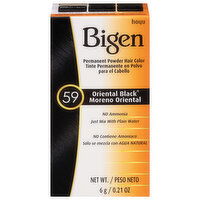 Bigen Hair Color, Permanent Powder, Oriental Black 59, 0.21 Ounce