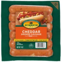 Eckrich Sausage, Smoked, Cheddar, 14 Ounce