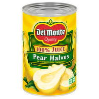 Del Monte Pear Halves, 100% Juice, 15 Ounce