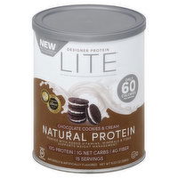 Designer Protein Lite Protein Powder, Natural, Chocolate Cookies & Cream, 9.03 Ounce