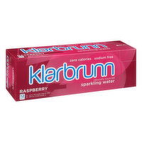 Klarbrunn Sparkling Water, Raspberry, 12 Pack, 12 Each