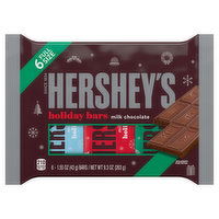 Hershey's Milk Chocolate, Holiday Bars, 6 Full Size, 6 Each