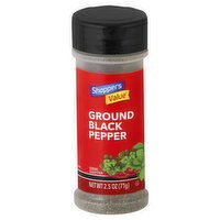 Shoppers Value Black Pepper, Ground, 2.5 Ounce