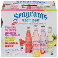 Seagram's Escapes Premium Assorted Malt Beverage, 12 Each