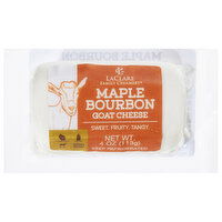 LaClare Family Creamery Goat Cheese, Maple Bourbon, 4 Ounce