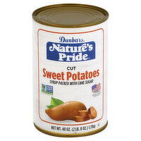 Dunbar's Nature's Pride Sweet Potatoes, Cut, 40 Ounce