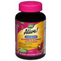 Nature's Way Alive! Gummies Zero Sugar Strawberry Flavored 50 mg Women's Gummy Multivitamin, 50 Each