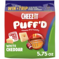 Cheez-It Puff'd Cheesy Baked Snacks, White Cheddar, 5.75 Ounce