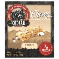 Kodiak Granola Bars, S'mores, Chewy, 5 Each