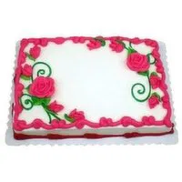 Cub Traditional Roses Sheet Cake, 1 Each