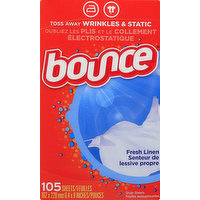 Bounce Dryer Sheets, Fresh Linen, 105 Each