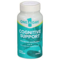 One A Day Cognitive Support, with Bacopa and Rhodiola, Capsules, 30 Each