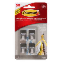 Command Metal Hooks, Small, Stainless Steel, 1 Each