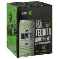 Mamitas Tequila & Soda, Lime, 4 Pack, 4 Each