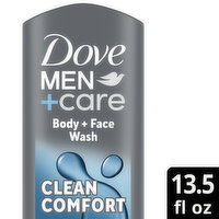 Dove Men+Care Body And Face Wash Hydrating Clean Comfort, 13.5 Ounce