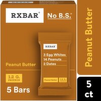 Rxbar Protein Bar, Peanut Butter, 9.1 Ounce