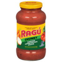 Ragu Sauce, Garden Combination, Chunky, 24 Ounce