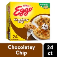 Eggo Frozen Waffles, Chocolatey Chip, Family Pack, 29.6 Ounce