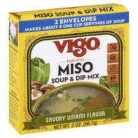 Vigo Soup & Dip Mix, Savory Umami Flavor, Miso, Asian Style, 2 Ounce