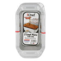 iChef Loaf Pans with Lids, 2 Each