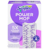 Swiffer Mopping Pads, Power Mop, 5 Each