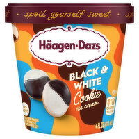 Haagen-Dazs Ice Cream, Black & White Cookie, 14 Fluid ounce