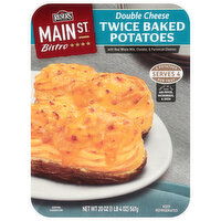 Main St Bistro Double Cheese Twice Baked Potatoes, 20 Ounce