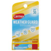 Carmex Weather Guard Lip Balm, Moisturizing, Weather Guard, SPF 30, 0.15 Ounce