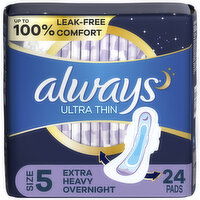 Always Ultra Thin Always Ultra Thin Pads with Flexi-Wings, Size 5, 24 CT, 24 Each