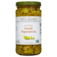 Jeff's Garden Greek Peperoncini, Sliced Golden, 12 Fluid ounce