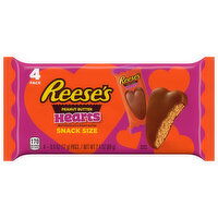 Reese's Hearts, Peanut Butter, Snack Size, 4 Pack, 4 Each