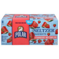 Polar Seltzer, Premium, Strawberry Watermelon, 12 fl oz, 8 Each