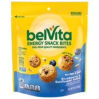 BELVITA Energy Snack Bites, Blueberry and Sunflower Seed Bag, 5 Ounce