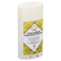 Nubian Heritage Deodorant, 24 Hour, Indian Hemp & Haitian Vetiver, 2.25 Ounce
