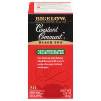 Bigelow Black Tea, Decaffeinated, Constant Comment, Tea Bags, 20 Each