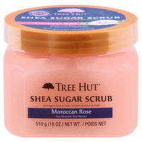 Tree Hut Sugar Scrub, Shea, Moroccan Rose, 18 Ounce