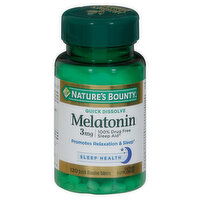 Nature's Bounty Melatonin, 3 mg, Quick Dissolve Tablets, 120 Each