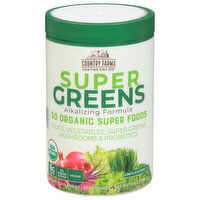 Country Farms Alkalizing Formula, Super Greens, 10.6 Ounce