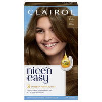 Nice’n Easy Hair Color, Permanent, Light Ash Blonde 6A, 1 Each