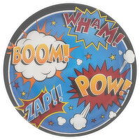 Celebrations Plates, Superhero Slogans, 8 Each