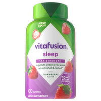 Vitafusion Max Strength Gummies Strawberry Flavor 10 mg Sleep, 100 Each