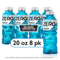 Powerade Zero Mixed Berry Electrolyte Sports Drink, 8 Each